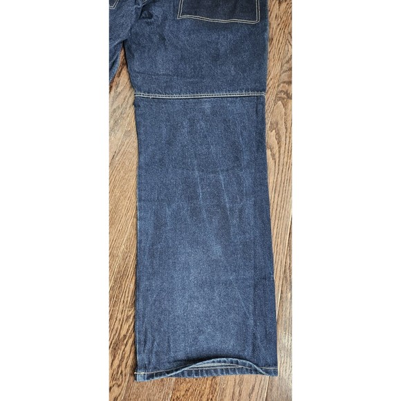 Marithe Francois Girbaud Jeans Mens 38L Blue Baggy Y2K Streetwear Skater Hip Hop - Picture 13 of 14